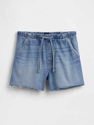 Shorts vaqueros sencillos de talle bajo de 3,5".