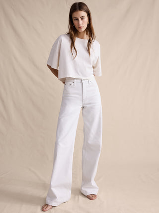 High-Waisted Flared Jeans with Pockets