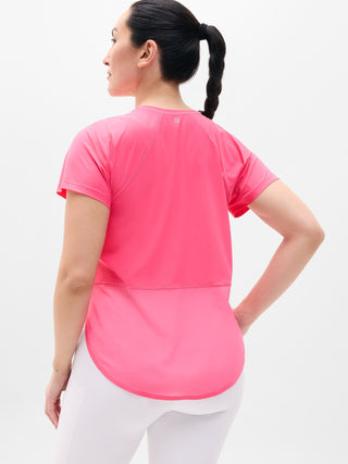 Camiseta Deportiva Cuello Redondo Detalle Malla