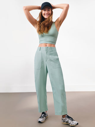 Pantalón Holgado Corte Barrel con Bolsillos