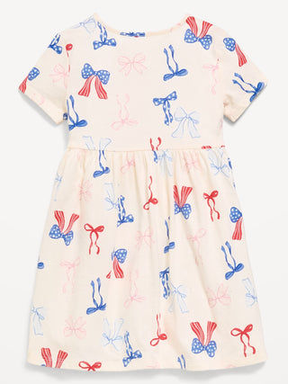 Vestido Manga Corta Estampado Floral, Bebé