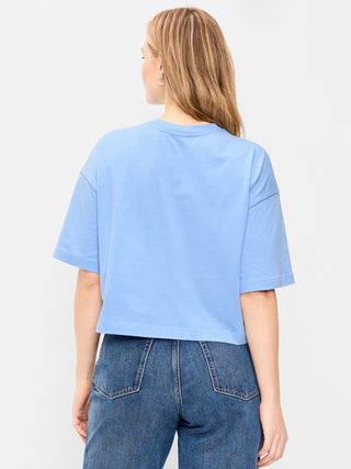 Camiseta Oversized Manga Corta de Algodón