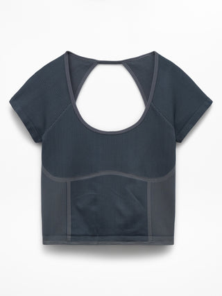 Open Back Seamless Sports T-Shirt