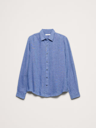 Loose-fitting Long-sleeved Linen Shirt
