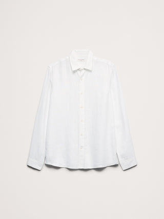 Loose-fitting Long-sleeved Linen Shirt