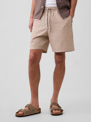 Short con Cintura Elástica Estampado Floral