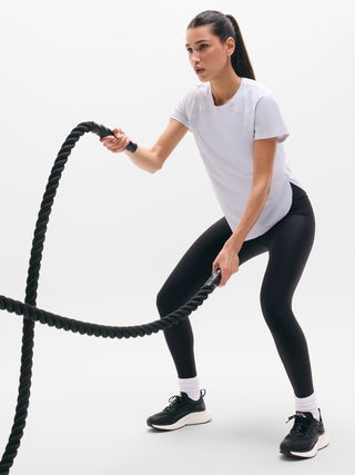 Camiseta Deportiva Cuello Redondo Detalle Malla