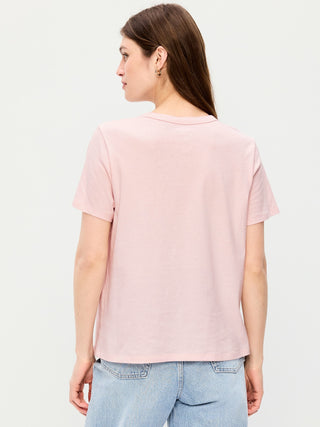 Camiseta con gráfico y logo de cuello redondo EveryWear.