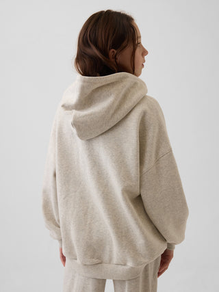Sudadera con capucha extragrande y cremallera VintageSoft para niños.