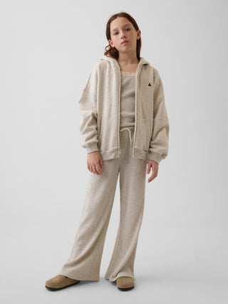 Sudadera con capucha extragrande y cremallera VintageSoft para niños.