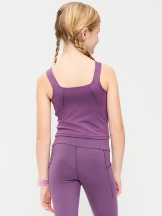 Sujetador deportivo largo StudioSmooth para niñas.