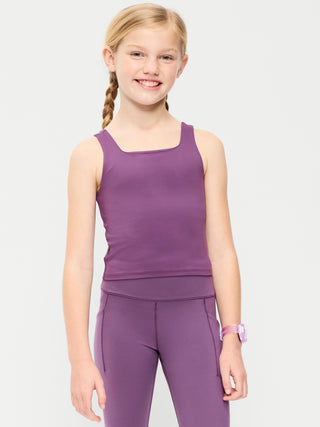 Sujetador deportivo largo StudioSmooth para niñas.