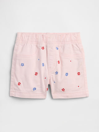 shorts vaqueros mom bordados sin cierres de babyGap.
