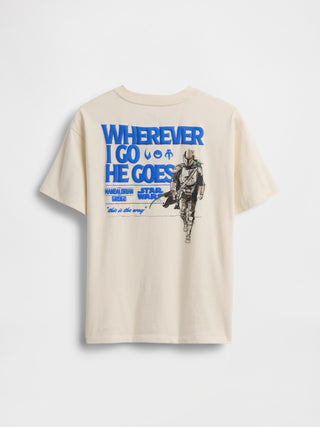Camiseta con gráfico relajado de Star Wars para niños.