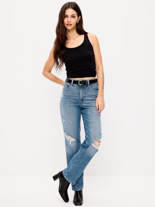 Jeans holgados de tiro alto OG.