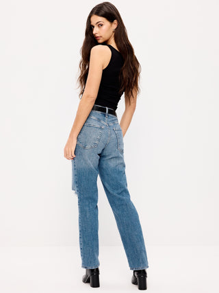 Jeans holgados de tiro alto OG.