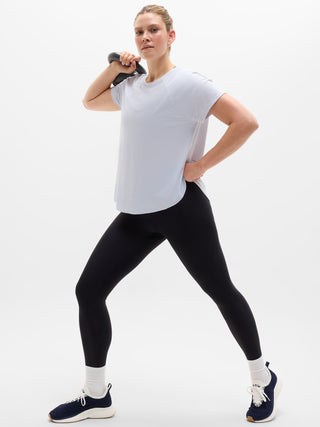 Camiseta Deportiva Cuello Redondo Detalle Malla