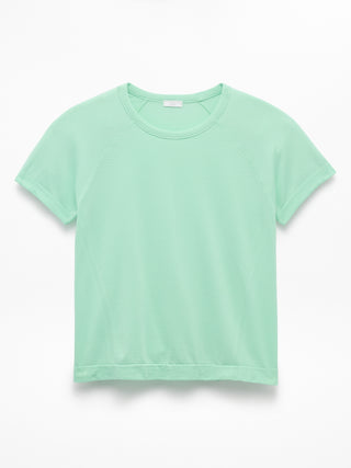 Camiseta larga deportiva Power Up para niña Athleta.