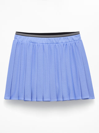 Falda pantalón de malla perfecta plisada para niña Athleta.