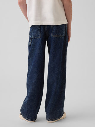Jeans Holgado Talle Medio con Bolsillos, Niño