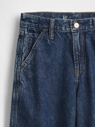 Jeans Holgado Talle Medio con Bolsillos, Niño