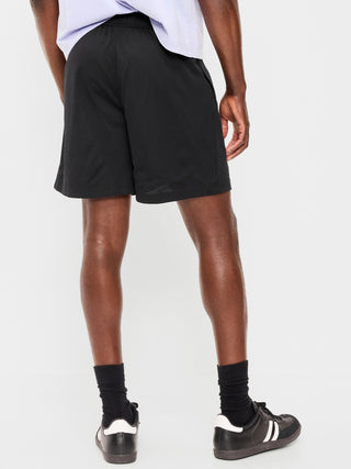 Pantalones Cortos Holgados De Malla, Entrepierna De 6 Pulgadas.