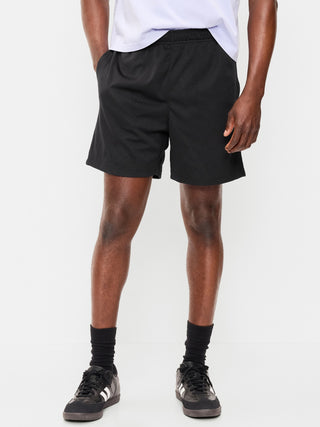 Pantalones Cortos Holgados De Malla, Entrepierna De 6 Pulgadas.
