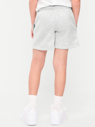 Shorts deportivos de polar por encima de la rodilla favoritos para niños.