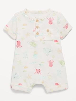 Body de Canalé Manga Corta con Estampado, Bebé