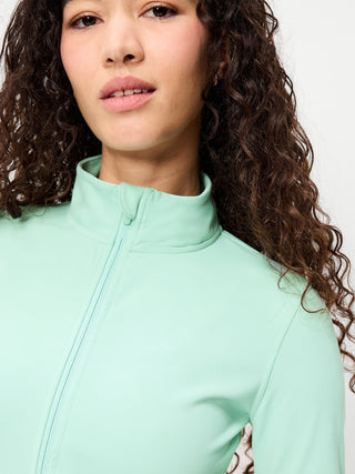Chaqueta StudioSmooth con cremallera completa.