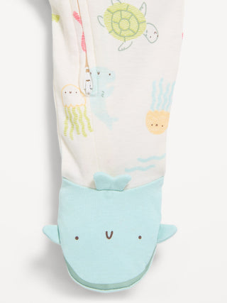 Pijama Manga Larga con Estampado Conejitos, Bebé