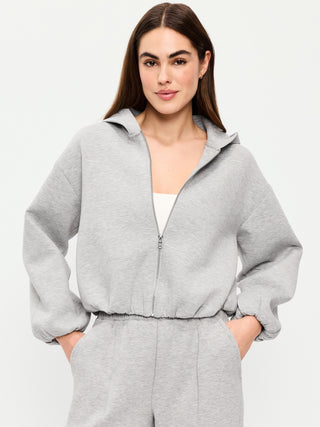 Sudadera Oversized con Dobladillo Abullonado, Mujer