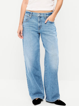 Low-Rise Loose Jeans.