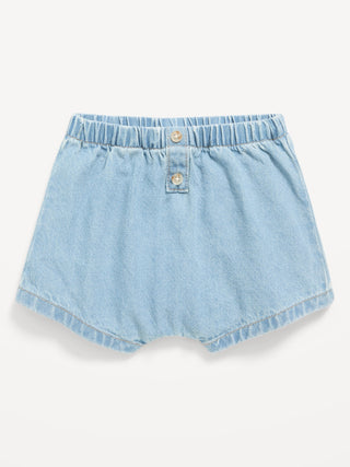 Shorts vaqueros para bebé.