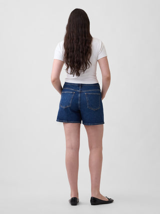 Shorts vaqueros suaves de talle medio de 5".