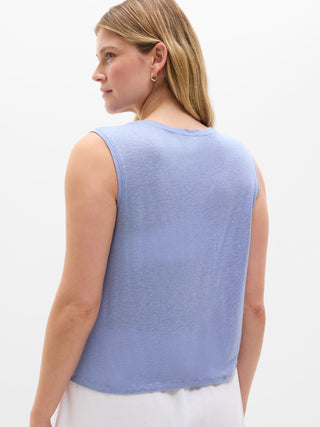 Camiseta sin Mangas de Lino