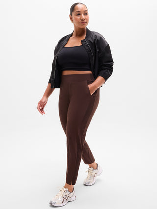 Pantalón Tobillero Talle Medio con Bolsillos