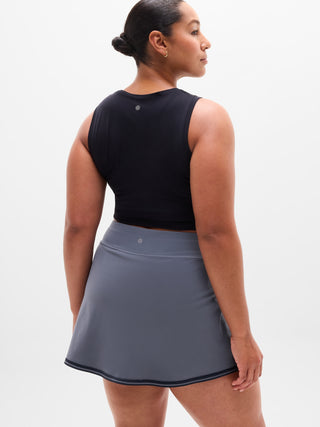 Asymmetric Sport Skirt with Logo