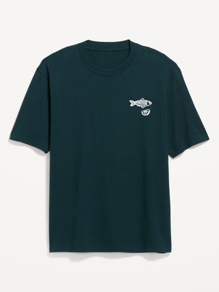 Camiseta Manga Corta con Gráfico Big League, Hombre