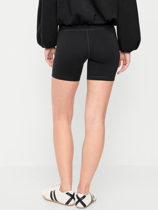 Shorts ciclistas StudioSmooth de talle alto, entrepierna de 6 pulgadas.