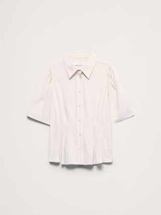 Camisa Manga Corta con Detalle Lazo Espalda