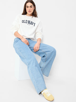 Crewneck Sweatshirt with Front Logo