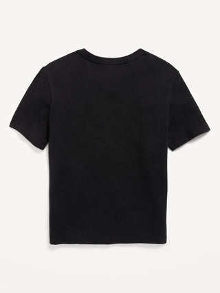 Camiseta de manga corta con logo gráfico para niño.