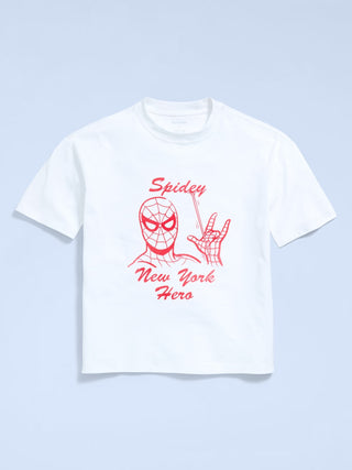 Camiseta Manga Corta con Gráfico Marvel Spider-Man, Niño