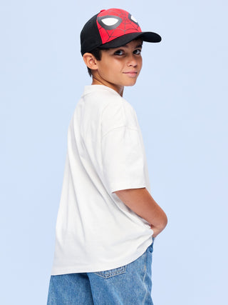 Camiseta Manga Corta con Gráfico Marvel Spider-Man, Niño