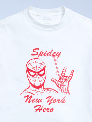 Camiseta Manga Corta con Gráfico Marvel Spider-Man, Niño