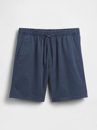 Shorts fáciles de sarga de 7".