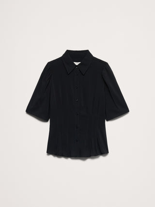 Camisa Manga Corta con Detalle Lazo Espalda