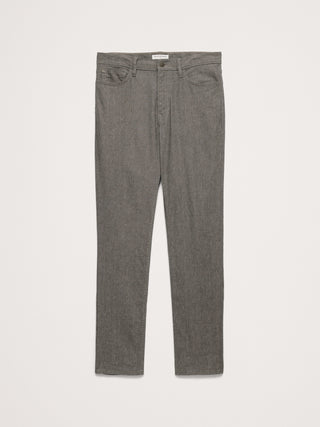 Pantalón traveller slim de lino y algodón.
