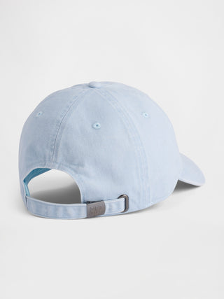 Gorra de béisbol con logo lavado.